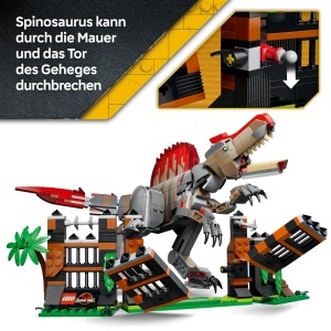 Set LEGO Jurassic World Flucht des Spinosaurus 77982, 820 piese, figura mobila - Img 4
