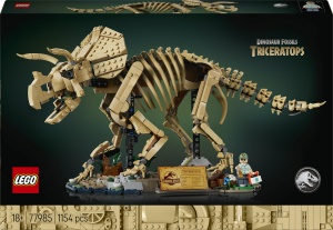 Set LEGO Jurassic World Triceratops 77985, 1154 piese, model detaliat pentru adulti