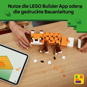 Set LEGO Minecraft Fuchs 21588, 497 piese, figura mobila pentru copii de 10 ani - Img 6