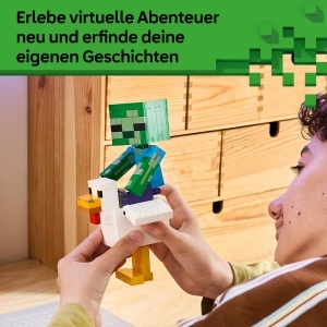 Set LEGO Minecraft Huhnerreiter 21582 - 344 piese, 3 figurine, decoratiune - Img 4