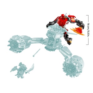 Set LEGO NINJAGO Kais Sturmreiter-Mech 71830 cu 3 Minifiguri, 333 Piese - Img 8