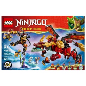 Set LEGO NINJAGO Wyldfyres Drachenmech 71868 - 2-in-1, 821 piese, 6 minifigurine - Img 4