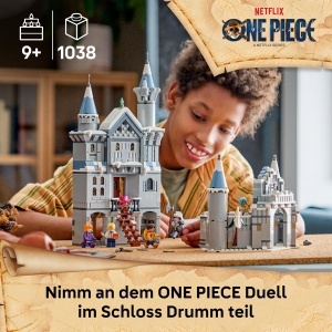 Set LEGO ONE PIECE Duell im Schloss Drumm 75645 cu 6 Minifiguri pentru copii - Img 2
