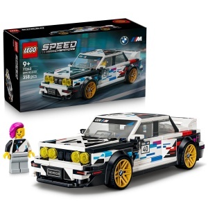 Set LEGO Speed Champions BMW M3 E30 - 358 piese, 1 minifigur, design autentic