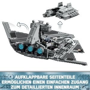 Set LEGO Star Wars 75394 Imperial Sternzerstorer cu 7 Minifiguri si Accesorii - Img 5