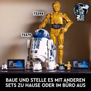 Set LEGO Star Wars 75398 C-3PO Model pentru adulti, 1138 piese, cu suport si minifigura - Img 6