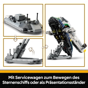 Set LEGO Star Wars Jango Fett 707 piese, Raumschip cu 3 Minifigurine, 9 ani - Img 4