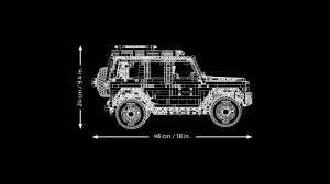 Set LEGO Technic Mercedes-Benz G 500, 2891 piese, model detaliat pentru adulti - Img 8