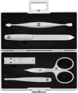Set Manichiura si Pedichiura ZWILLING TWINOX 5 Piese Carcasa Aluminiu Negru
