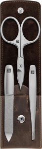 Set manichiura ZWILLING cu etui din piele, 3 piese, premium