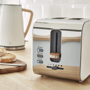 Set Mic dejun Swan Nordic - Toaster 900W, Fierbator 1.7L, Alb - Img 9