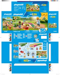 Set Minigolf PLAYMOBIL myLife 71449, pentru copii de la 4 ani, cu accesorii incluse - Img 9