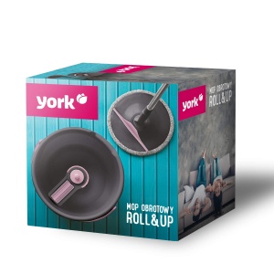 Set mop cu galeata si microfibra York ROLLUP, sistem ergonomic, telescopic - Img 2