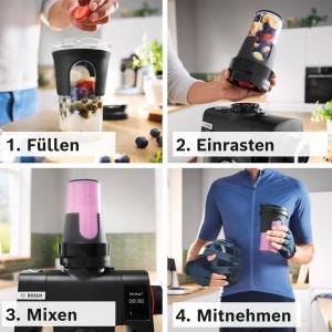 Set multifunctional pentru tocat si mixat Bosch MUZS68TM, 5-in-1, compatibil cu robot de bucatarie Serie 6 si Serie 8 - Img 7