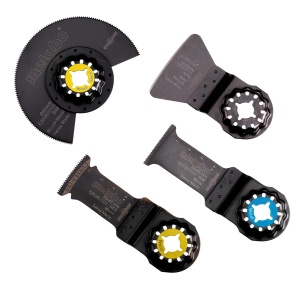 Set Multitool Metabo 4 piese, pentru taiere si finisare, Starlock
