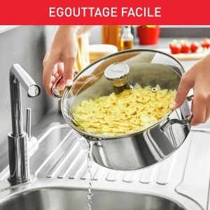 Set oale si cratite Tefal Duetto On A705S636, 6 piese, otel inoxidabil, compatibil inductie - Img 4