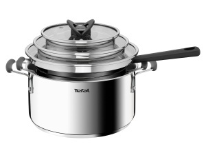 Set Oale Tefal G7376S OptiSpace, 6 piese, inox, inductie, capacitate 162024 cm