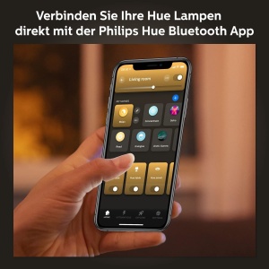 Set Philips Hue White Ambiance E27 Starter 3 becuri LED dimmabil control inteligent prin aplicatie si buton smart - Img 3