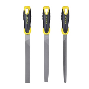 Set pile Stanley 0-22-464, 3 piese, lungime 200 mm, otel carbon, maner ergonomic - Img 5