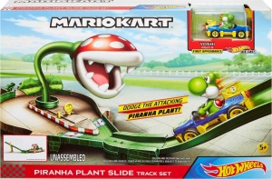 Set Pista Hot Wheels Mario Kart Piranhapflanzen cu Masinuta Die-Cast, Multicolor - Img 6