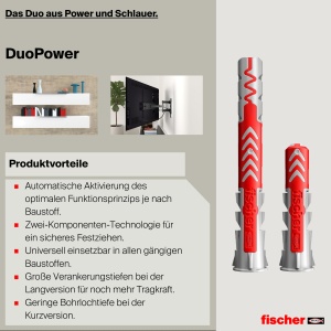 Set Profesional de Dubluri si Suruburi fischer Profi-Box DuoPower, 160 piese - Img 6