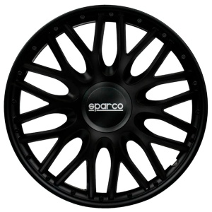 Set Rad Covers Sparco Roma 15 inch Negru, 4 bucati