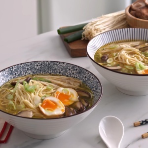 Set Ramen IBILI Sapporo - Bol Porcelain, 1.15L, Include Lingura si 2 Betisoare - Img 4