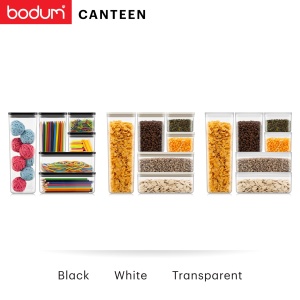 Set recipiente depozitare Bodum CANTEEN 6 piese BPA-free stivuibile transparente - Img 5