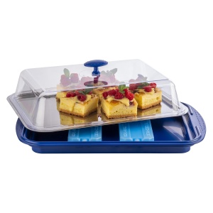 Set Servire APS cu Hauba Tava din Otel Inoxidabil, 43x29 cm, 2 Racitoare - Img 5