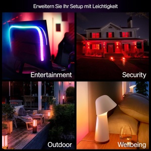 Set Starter Philips Hue Essential Bridge 4 Becuri LED E27, Alb si Colorat, Dimmabile - Img 8