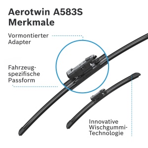 Set stergatoare Bosch Aerotwin 3397007583, 2 buc, pentru masini selectate - Img 6