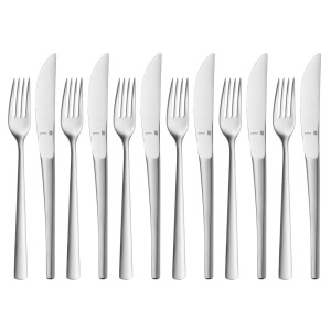 Set tacamuri desert WMF Corvo 12 piese Cromargan protect rezistente la zgarieturi