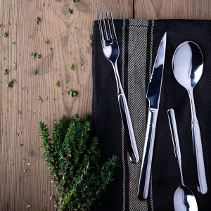 Set tacamuri MONIX Milan, 24 piese, inox 1810, design modern - Img 4