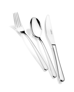Set Tacamuri MONIX Pisa, 24 piese, otel inoxidabil 1810, cu cutit pentru friptura - Img 3