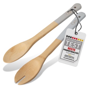 Set tacamuri pentru salata Fackelmann Bambus Balance Mineral Grey 100 FSC bambus - Img 8