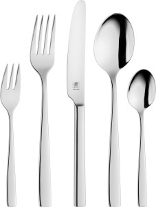 Set tacamuri ZWILLING Roseland 30 piese 1810 otel inoxidabil finisaj lucios argintiu