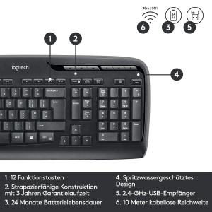 Set Tastatura si Maus Logitech MK330, Wireless, 11 Taste Speciale, Design Compact - Img 9