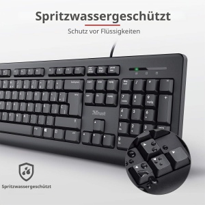 Set Tastatura si Maus Trust Taro, QWERTY Spania, Spritzwassergeschutz, Plug-and-Play - Img 4