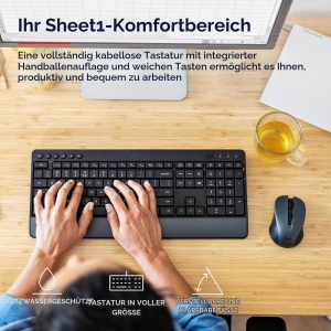 Set Tastatura si Maus Wireless Trust Trezo AZERTY, Design Ergonomic, Materiale Reciclate - Img 3