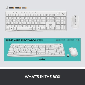 Set Tastatura si Mouse Logitech MK295, tehnologie SilentTouch, culoare alb - Img 9