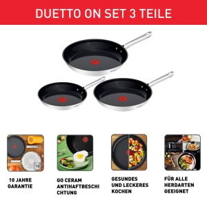 Set tigai Tefal Duetto On G766S334 202428 cm Antiaderent ceramic Compatibil Inductie - Img 2