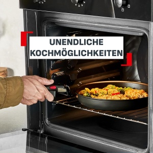 Set tigaie Tefal Ingenio Explore 3 piese, antiaderent, design compact, negru - Img 4