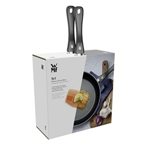 Set tigaie WMF 2 bucati tigaie 28 cm 20 cm inductie tigaie acoperit cu otel inoxidabil Cromargan maner din plastic - Img 7