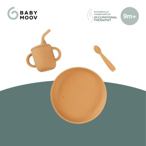 Set vesela pentru bebelusi Babymoov Little Arty silicon 3 piese BPA free - Img 3