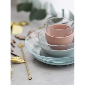 Set vesela pentru copii Beaba Eucalyptus cu ventuze din silicon sticla durabila fabricat in Franta - Img 8