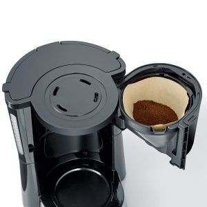 SEVERIN Aparat de cafea "Tip" cu ulcior de sticla, cafea aromata, preparata rapid si silentios cu aparat de cafea pentru pana la 10 cani, aparat de cafea cu filtru, negru, KA 4815 - Img 5