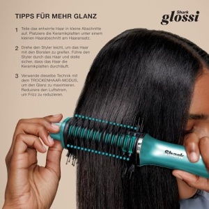 Shark Glossi HT302EUTL Styler 2-in-1 Turcoaz Volum si Finisaj Lucios - Img 13