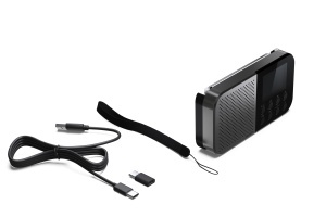 SHARP DR-P520GY Radio digital portabil DABDABFM cu RDS USB Bluetooth 53 Memorie pentru 120 de posturi mufa de 35 mm functie de ceas cu alarma grinegru - Img 6