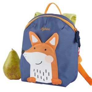 SIGIKID 25225 Mini Rucsac Fox Rucsac pentru copii pentru cresa, cresa, excursii recomandate fetelor si baietilor de la 2 ani, Albastru/Portocaliu 29 cm - Img 3