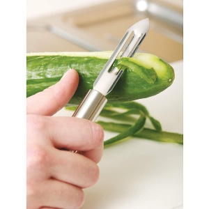 Silit Classic Line Peeler 19 cm, Peeler de legume din otel inoxidabil, Otel inoxidabil lustruit, Decojitor de cartofi, Decojitor de fructe, Curatator de castraveti, Poate fi spalat in masina de spalat vase - Img 2